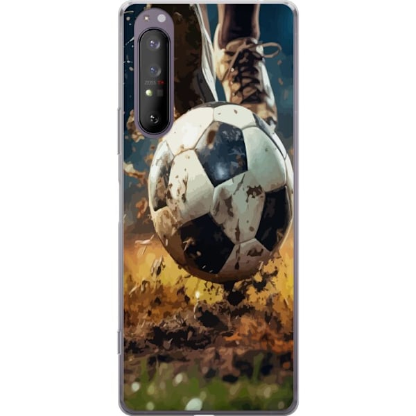 Sony Xperia 1 II Gennemsigtig cover Fodbold