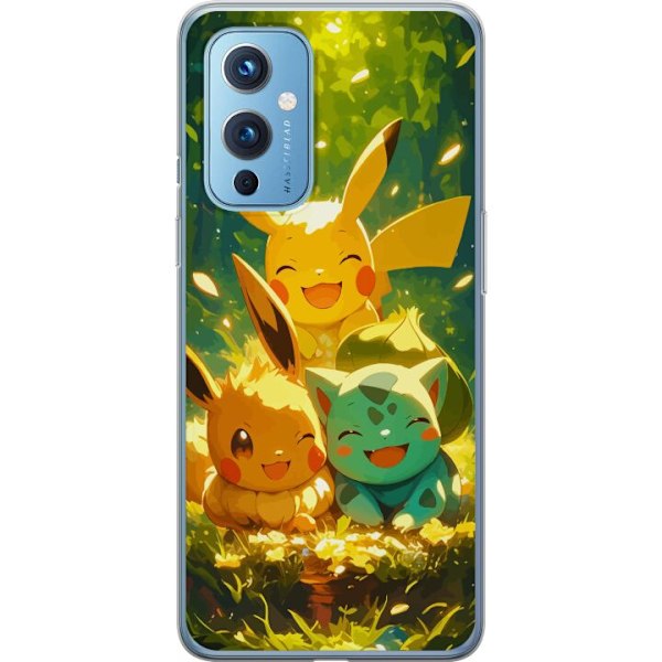 OnePlus 9 Genomskinligt Skal Pixelmonster spelstil – färgstark design för retroälskande gamers