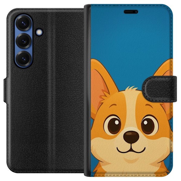 Samsung Galaxy S25+ Tegnebogsetui Hello Corgi