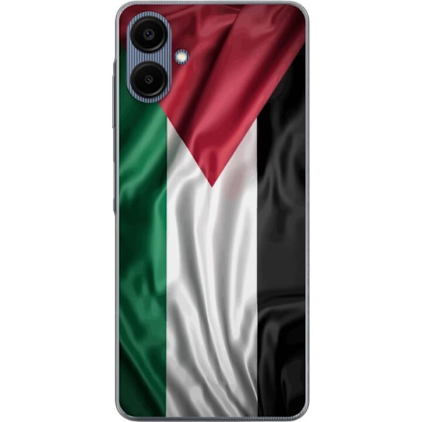 Samsung Galaxy A06 Läpinäkyvä kuori Palestiinan lippu – ikoninen vapauden symboli punaisessa, mustassa, valkoisessa ja vihreässä