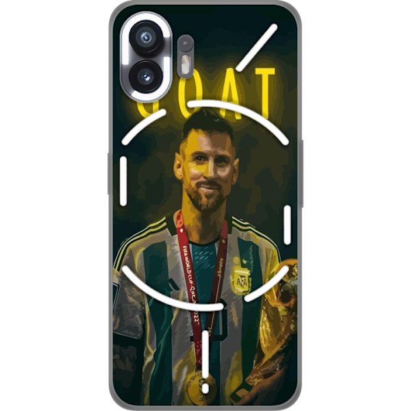 Nothing Phone (2) Gjennomsiktig deksel Geit Messi