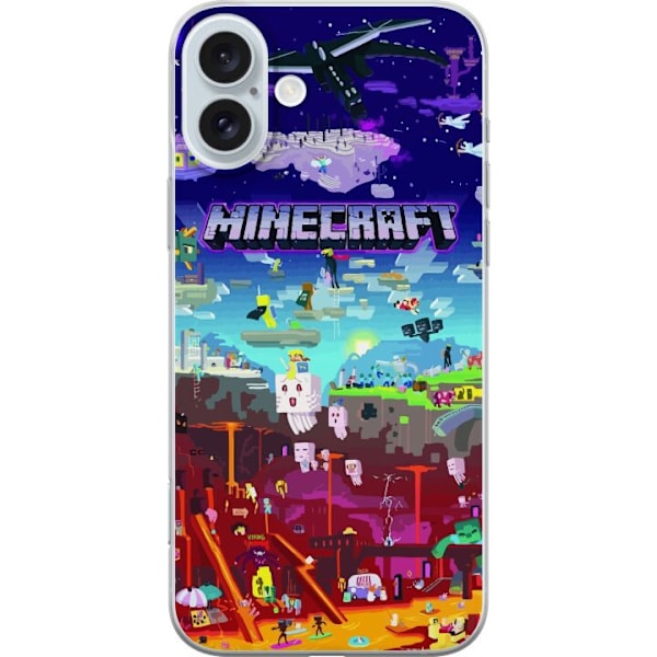 Kompatibelt Mobildeksel til Apple iPhone 16 Plus Minecraft