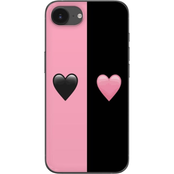Apple iPhone 16e Gennemsigtig cover Hjerter