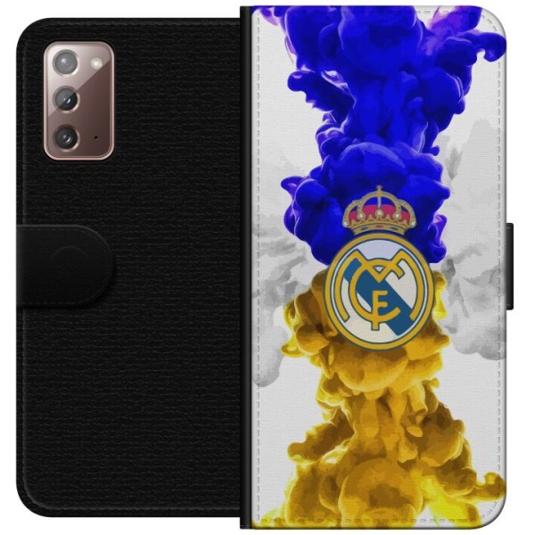 Samsung Galaxy Note20 Plånboksfodral Real Madrid Färger