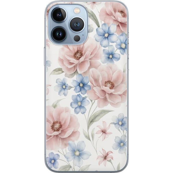 Kompatibelt Mobildeksel til Apple iPhone 13 Pro Max Romantiske blomster