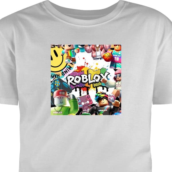 T-skjorte for Voksen Grå Medium Roblox grå M