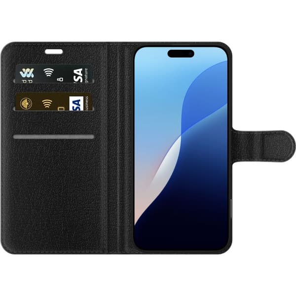 Kompatibel Tegnebogsetui til Apple iPhone 16 Pro Max Pikachu gul