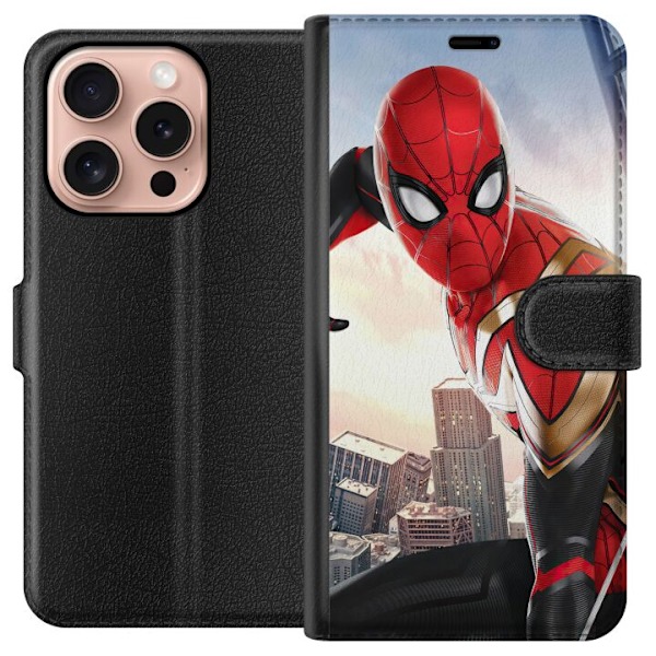 Apple iPhone 16 Pro Plånboksfodral Spiderman