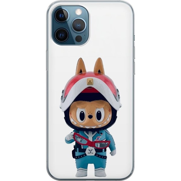 Apple iPhone 12 Pro Läpinäkyvä kuori How2work Labubu hirviöt x Ultraman Blue -hahmo