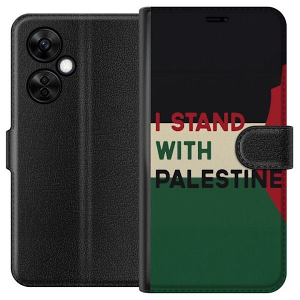 OnePlus Nord CE 3 Lite Lompakkokotelo Pysähdy Palestiinan puo