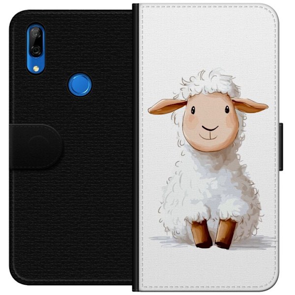 Huawei P Smart Z Lommeboketui  Søtt Lam - tegneseriestil for