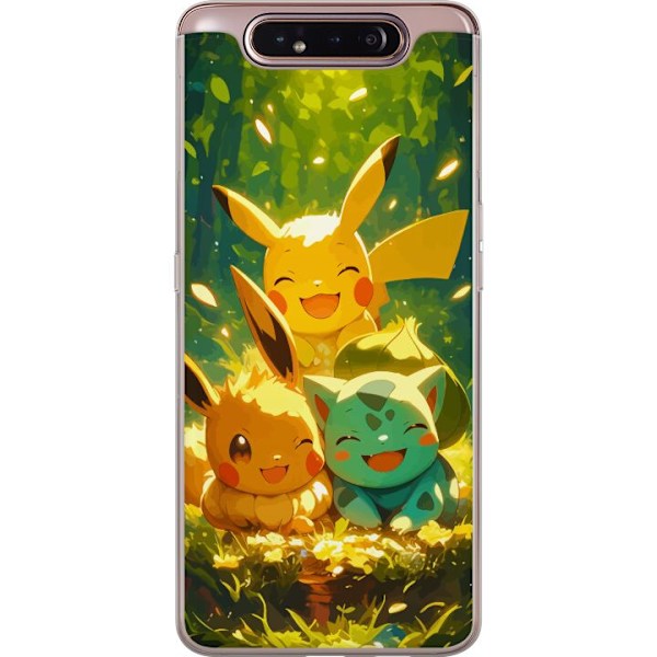 Samsung Galaxy A80 Gjennomsiktig deksel Pixelmonster spillstil