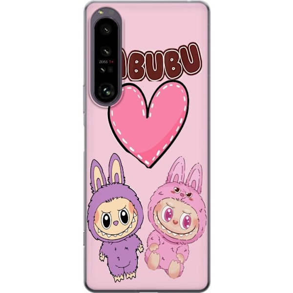 Sony Xperia 1 IV Gjennomsiktig deksel Labubu Pink Monster