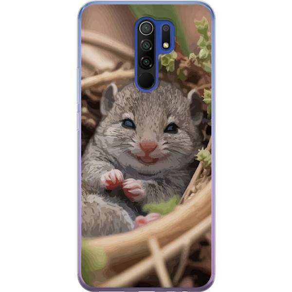 Xiaomi Redmi 9 Gennemsigtig cover Rotte Smilende Dyremotiv By Motiv Urban Grafisk Design Populært Sjovt Motiv Kunstart Stil