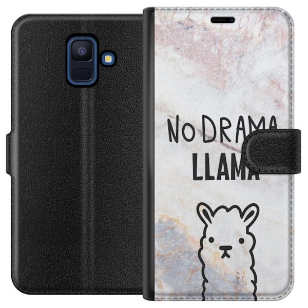 Samsung Galaxy A6 (2018) Tegnebogsetui Llama Marmor