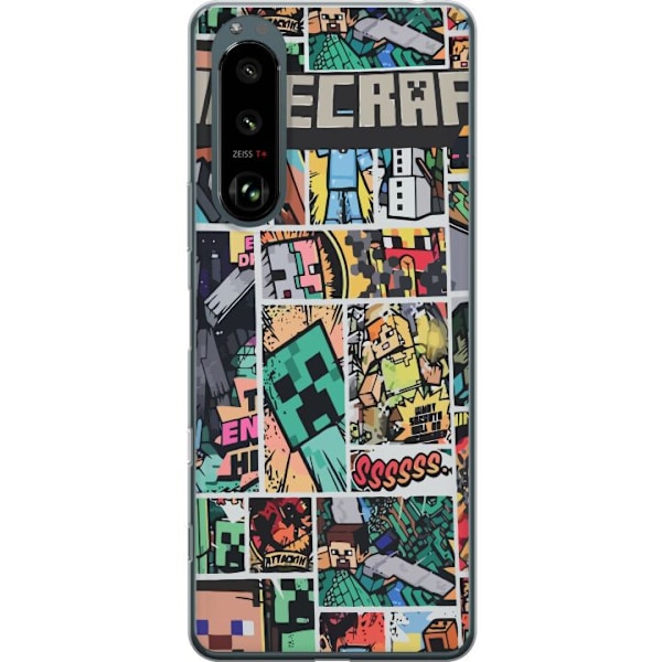 Sony Xperia 5 III Genomskinligt Skal Minecraft Art