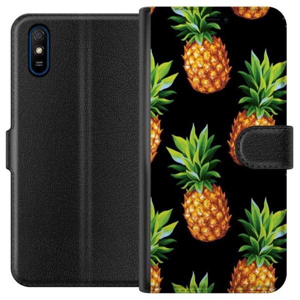 Kompatibel Tegnebogsetui til Xiaomi Redmi 9A Ananas