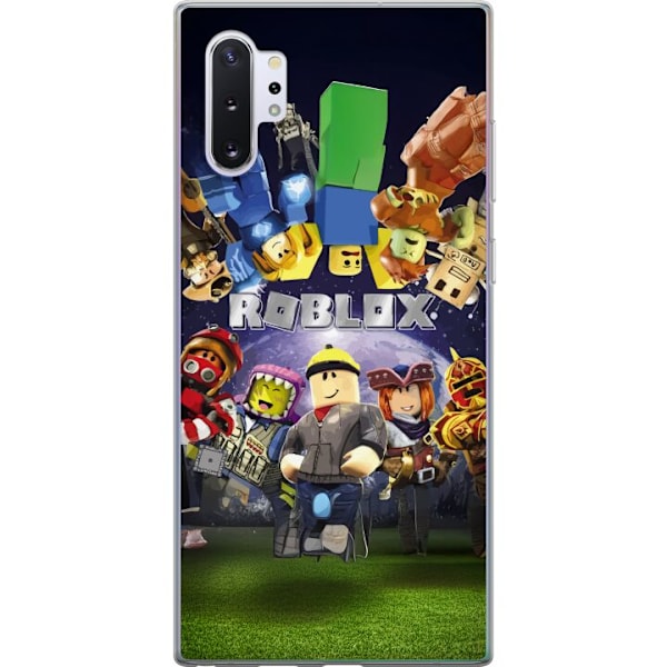 Samsung Galaxy Note10+ Genomskinligt Skal Roblox Värld – Gamingäventyr för Barn & Ungdomar