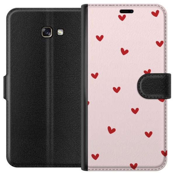 Samsung Galaxy A3 (2017) Plånboksfodral Hjärtan
