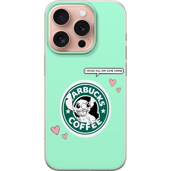 Apple iPhone 16 Pro Gennemsigtig cover Stitch Kaffe