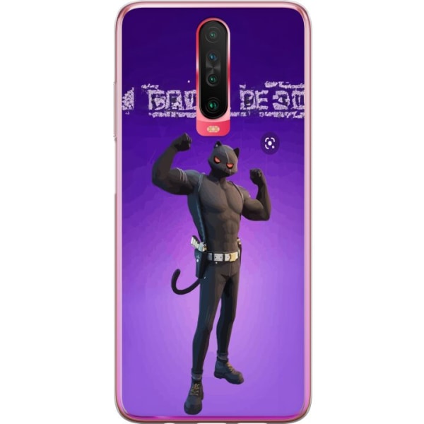 Xiaomi Redmi K30 Läpinäkyvä kuori Fortnite - Meowscles