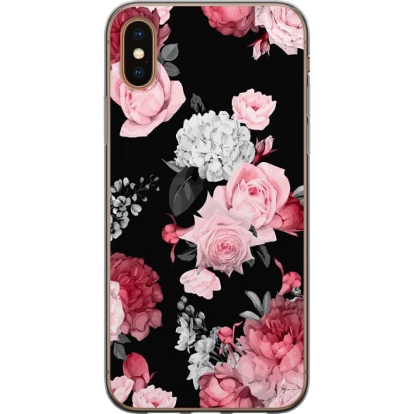 Apple iPhone XS Cover / Mobilcover - Floral Blomst
