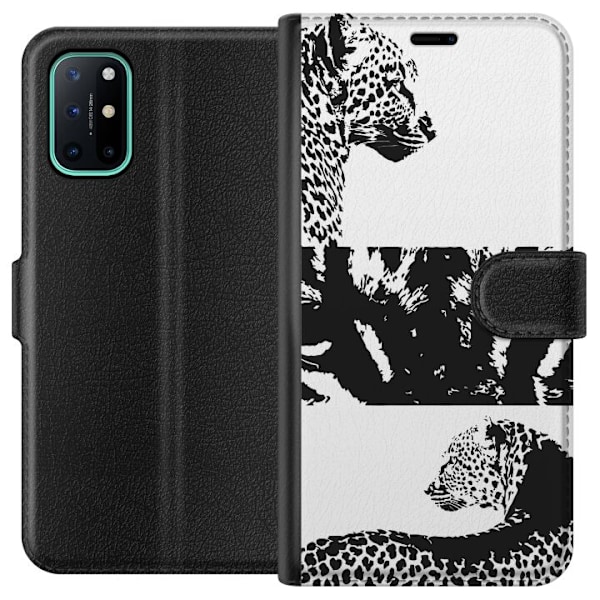 OnePlus 8T Lompakkokotelo Leopard Faces