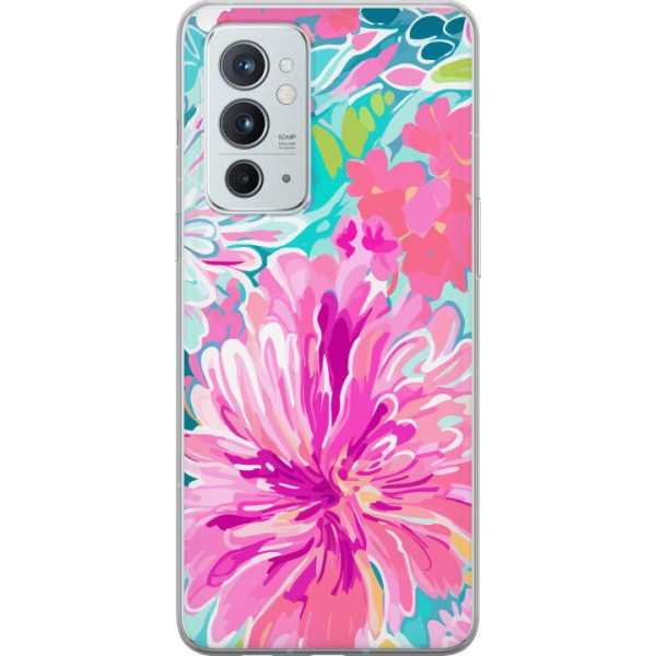 OnePlus 9RT 5G Gennemsigtig cover Blomsterrebs