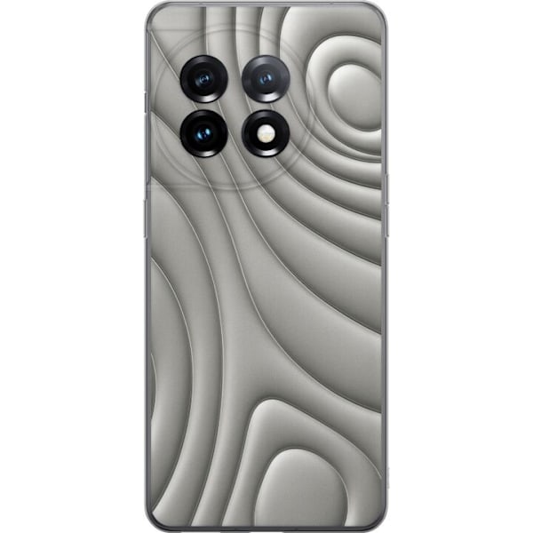 OnePlus 11R Läpinäkyvä kuori Hopea-aallot