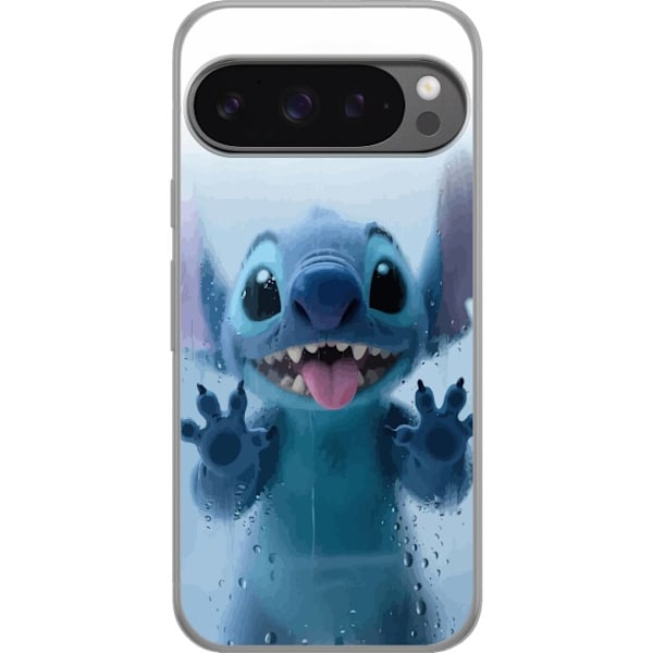 Google Pixel 9 Pro XL Genomskinligt Skal Stitch Window View – Stitch vid ett fönster i söt stil