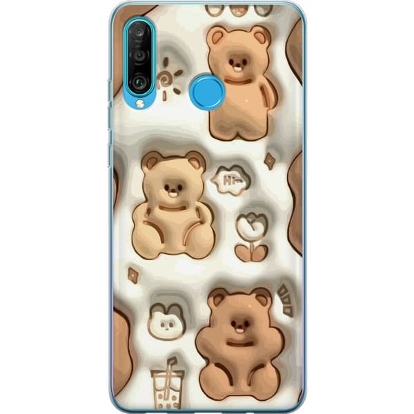 Kompatibelt Mobilskal till Huawei P30 lite Bubbliga Björnar