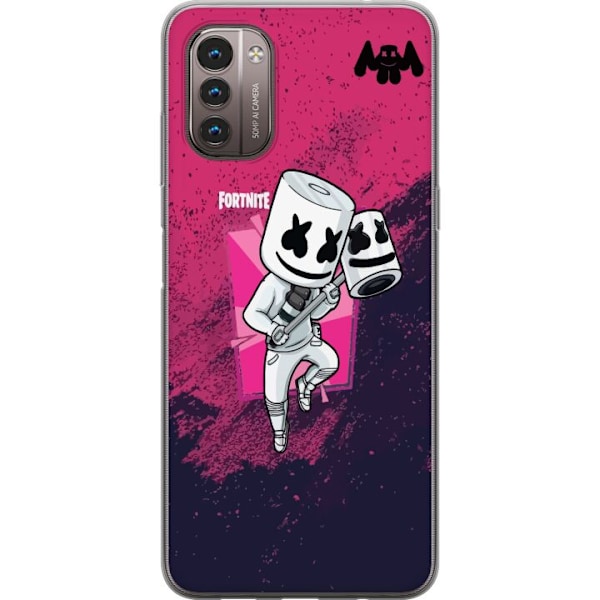 Nokia G21 Gjennomsiktig deksel Marshmello Fortnite Skin Emote