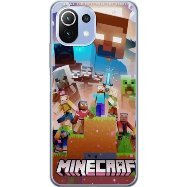 Xiaomi Mi 11 Lite Läpinäkyvä kuori Minecraft