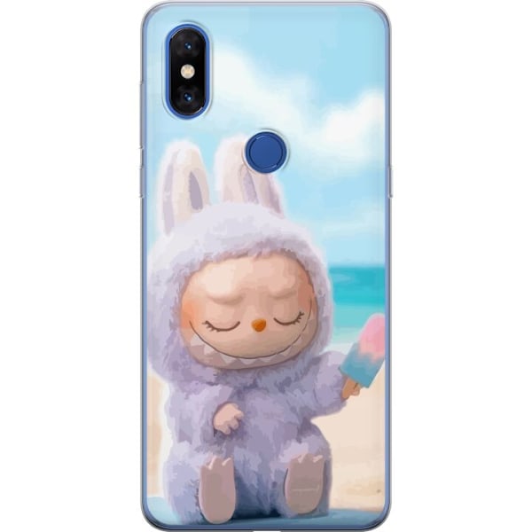 Xiaomi Mi Mix 3 Läpinäkyvä kuori Labubu Vaaleanpunainen Tunnelma