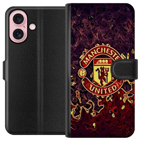 Apple iPhone 16 Lommeboketui Manchester United