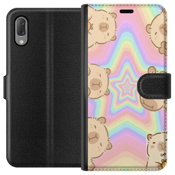 Sony Xperia L3 Lommeboketui Kawaii Capybara Galaxy Søt Anime