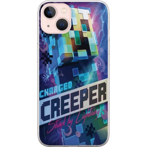 Yhteensopiva Puhelinkuori Apple iPhone 13 Minecraft Creeper