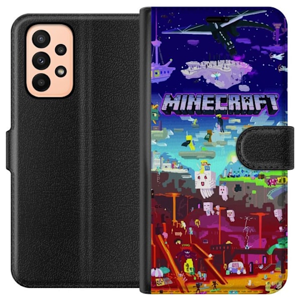 Samsung Galaxy A23 Tegnebogsetui Minecraft