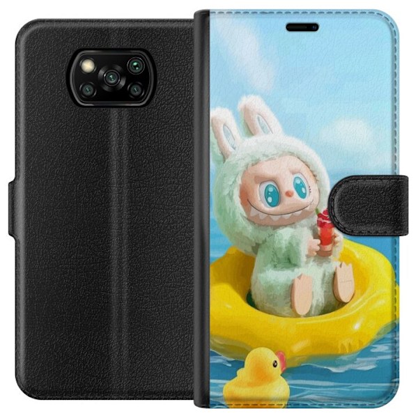 Xiaomi Poco X3 NFC Lompakkokotelo Labubu Macaron-sarja