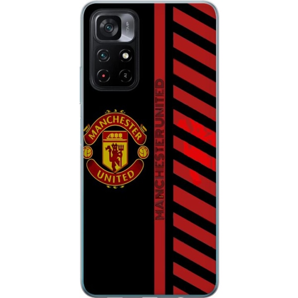 Xiaomi Poco M4 Pro 5G Gennemsigtig cover Manchester United