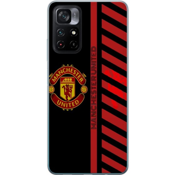 Xiaomi Poco M4 Pro 5G Läpinäkyvä kuori Manchester United