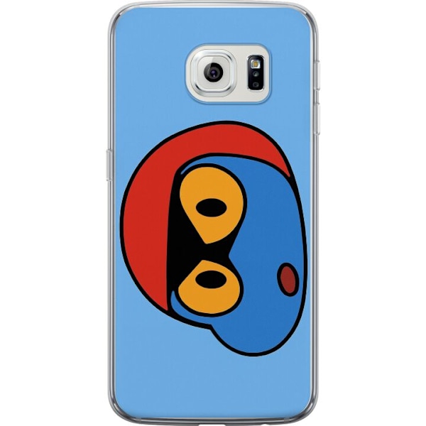 Samsung Galaxy S6 edge Läpinäkyvä kuori Bold Bot Head