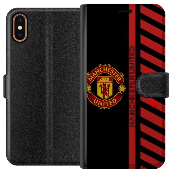 Apple iPhone X Plånboksfodral Manchester United