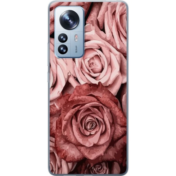 Xiaomi 12 Pro Läpinäkyvä kuori Ruusut