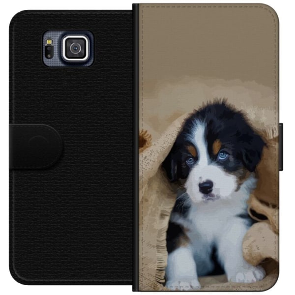 Samsung Galaxy Alpha Plånboksfodral Hundbebis