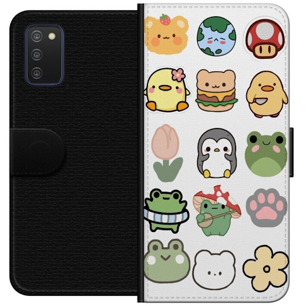 Samsung Galaxy A03s Tegnebogsetui Kawaii Friends