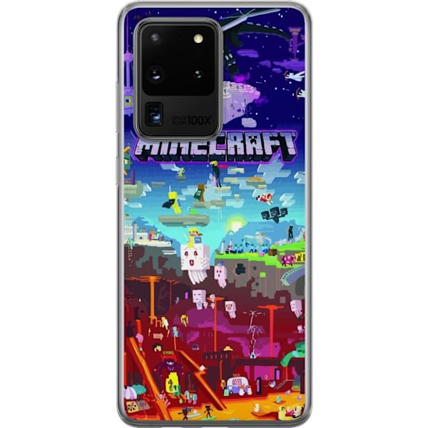 Samsung Galaxy S20 Ultra Gjennomsiktig deksel Minecraft