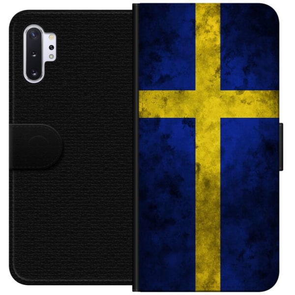 Samsung Galaxy Note10+ Lompakkokotelo Ruotsin Lippu