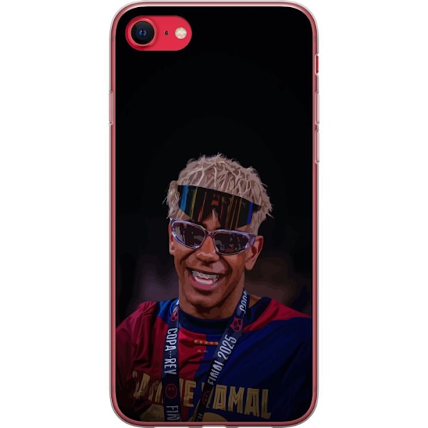 Apple iPhone SE (2022) Genomskinligt Skal Lamine Yamal mobilskal i stilren sportdesign