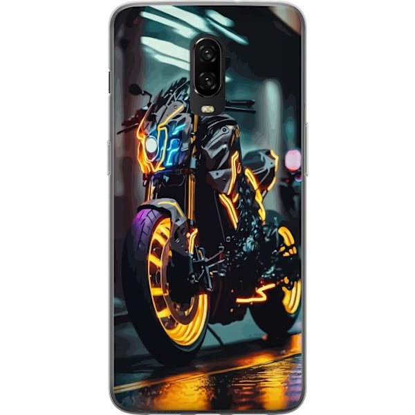 OnePlus 6T Läpinäkyvä kuori Moottoripyörä